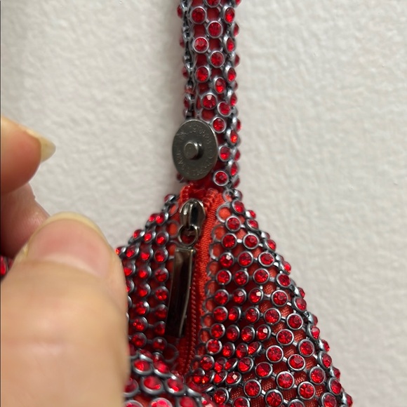 Elegant Red Beaded Women's collectible Bag - Picture 2 of 8
